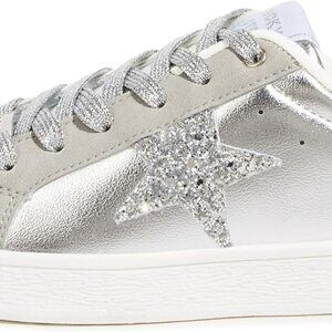 Women's Glitter Star Sneakers Polyurethane Low Top Cushioned Walk Shoes